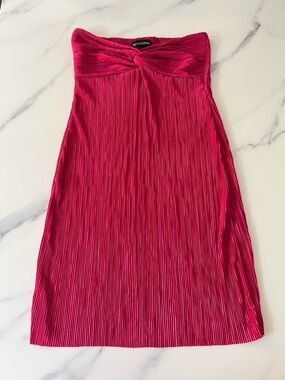 PrettyLittleThing Pink Strapless Dress size 4 NWT
